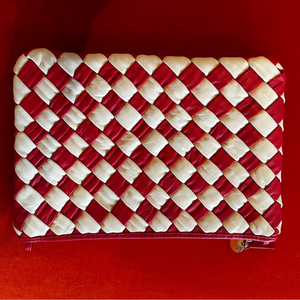 NWT Clare V. Woven Flat Clutch with Tabs - Picture 6 of 9
